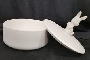 Trinket Box -  Bunny on Lid
