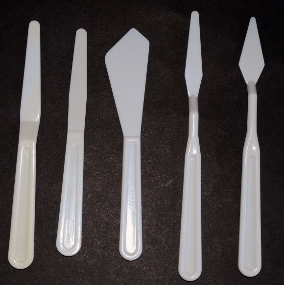 Pallette Knife Set - Plastic 5 Pieces