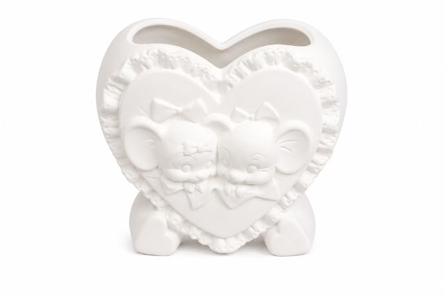 Vase Mice Heart