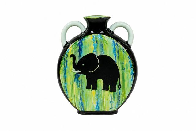 Vase Flat Round Saki