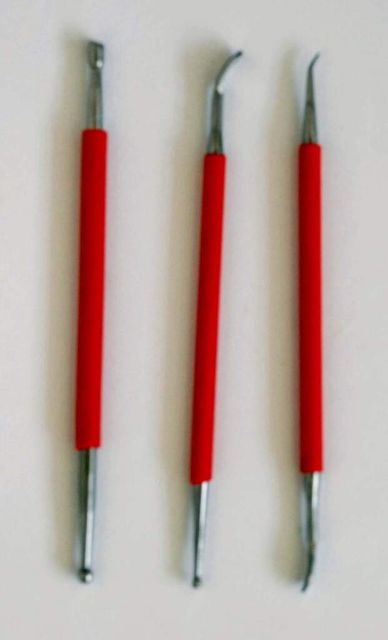 Clean Up Tool Red Handle Set