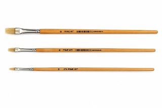 Brush Set - Hog Hair -  Flat