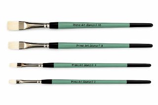 Bianco Taklon Flat Brushes